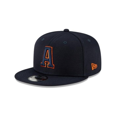 Blue Houston Astros Hat - New Era MLB Ligature 9FIFTY Snapback Caps USA3587049